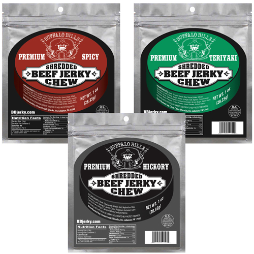 Buffalo Bills Beef Jerky Chew 1oz 12-ct Bags