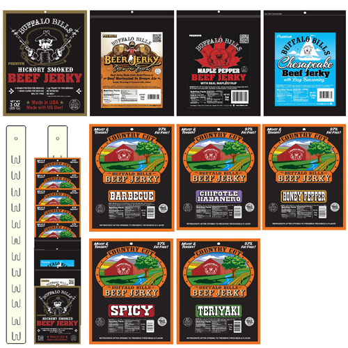 Buffalo Bills 3oz Jerky Packs 50-Pc Starter Kit