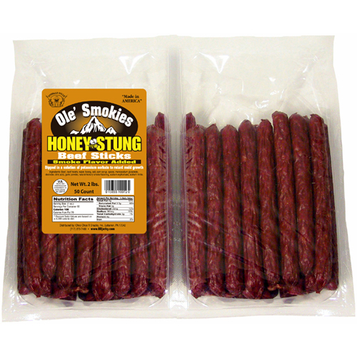 Buffalo Bills 20-Piece Ole' Smokies Beef Stick Black Velour Wine Gift Bag  (20 assorted 9” sticks)