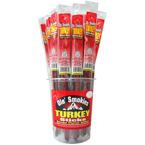 Buffalo Bills 1.25oz Honey Ham Individually Wrapped 9 Ole' Smokies (24 Ham Sticks per Tub)